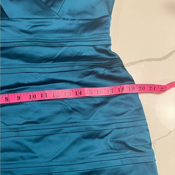 Calvin Klein blue satiny dress - Picture 12 of 14